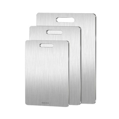 316 Stainless Steel Panel and Chopping Board Kitchen Household Thickened Double Sided Cutting Board Block Kneading Dough Board.