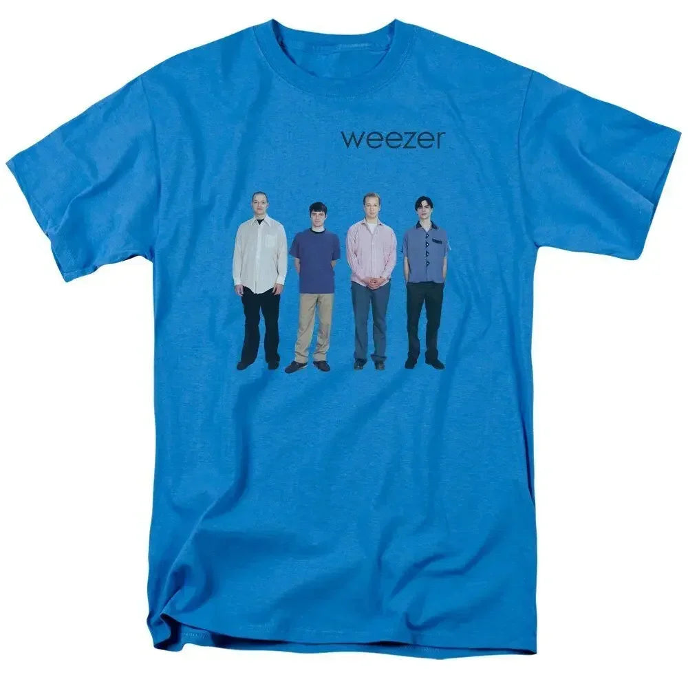Summer Classic Weezer 1994 Album Band Shirt Classic Royal Blue unisex, casual fashion crew-neck T-shirt 100% cotton.