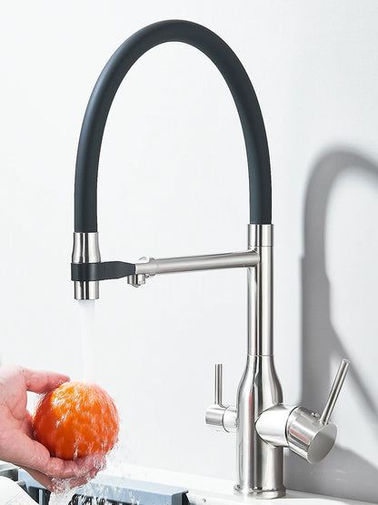 Filtered Kitchen Faucet Purification Tap With Magnetic Sprayer Kitchen Faucet Filtered Water Purification Feature Kitchen Tap