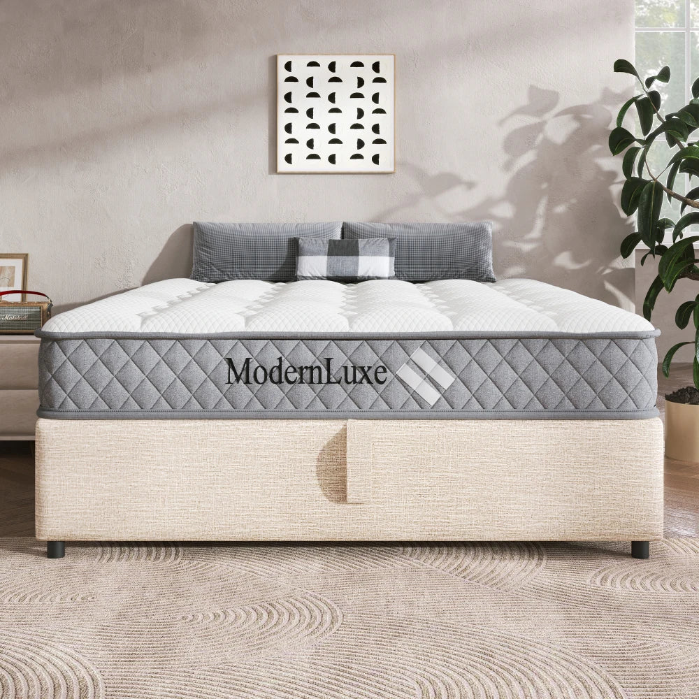 Orthopädische Kaltschaummatratze 90 x 200 cm, Matratze mit 7-Zonen-Taschenfederkernen, mittelfest – OEKO-TEX ®    Zertifiziert