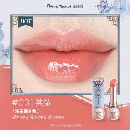 Flower Knows Butterfly Cloud Collar Collection Cosmetics Water Non Stick Cup Lipstick Lght Film-forming Solid Lip Gloss Makeup