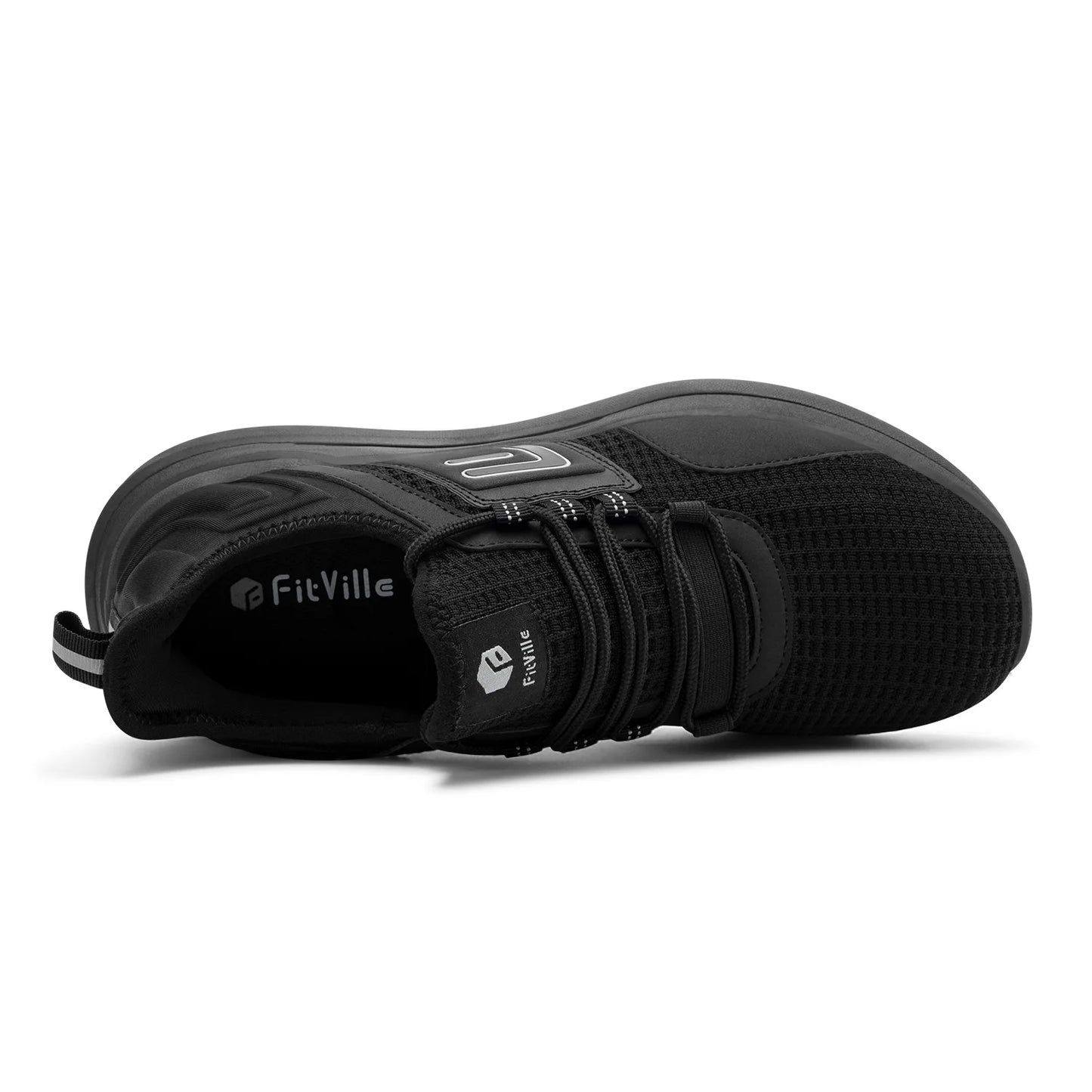 FitVille Herrenschuhe, extra breit, leicht, für geschwollene Füße, orthopädische Fußschmerzlinderung, Straßenlauf- und Wandersneaker