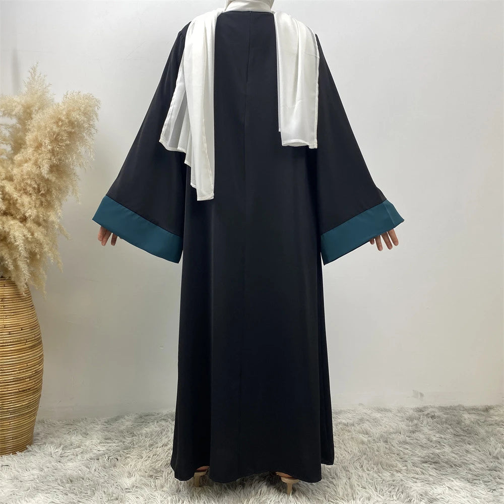 Ramadan Eid Muslimischen Abaya Dubai Luxus Spleißen Gefälschte Zwei Stücke Abayas Für Frauen Kaftan Modest Kleid Islam Kaftan Marocain Femme.