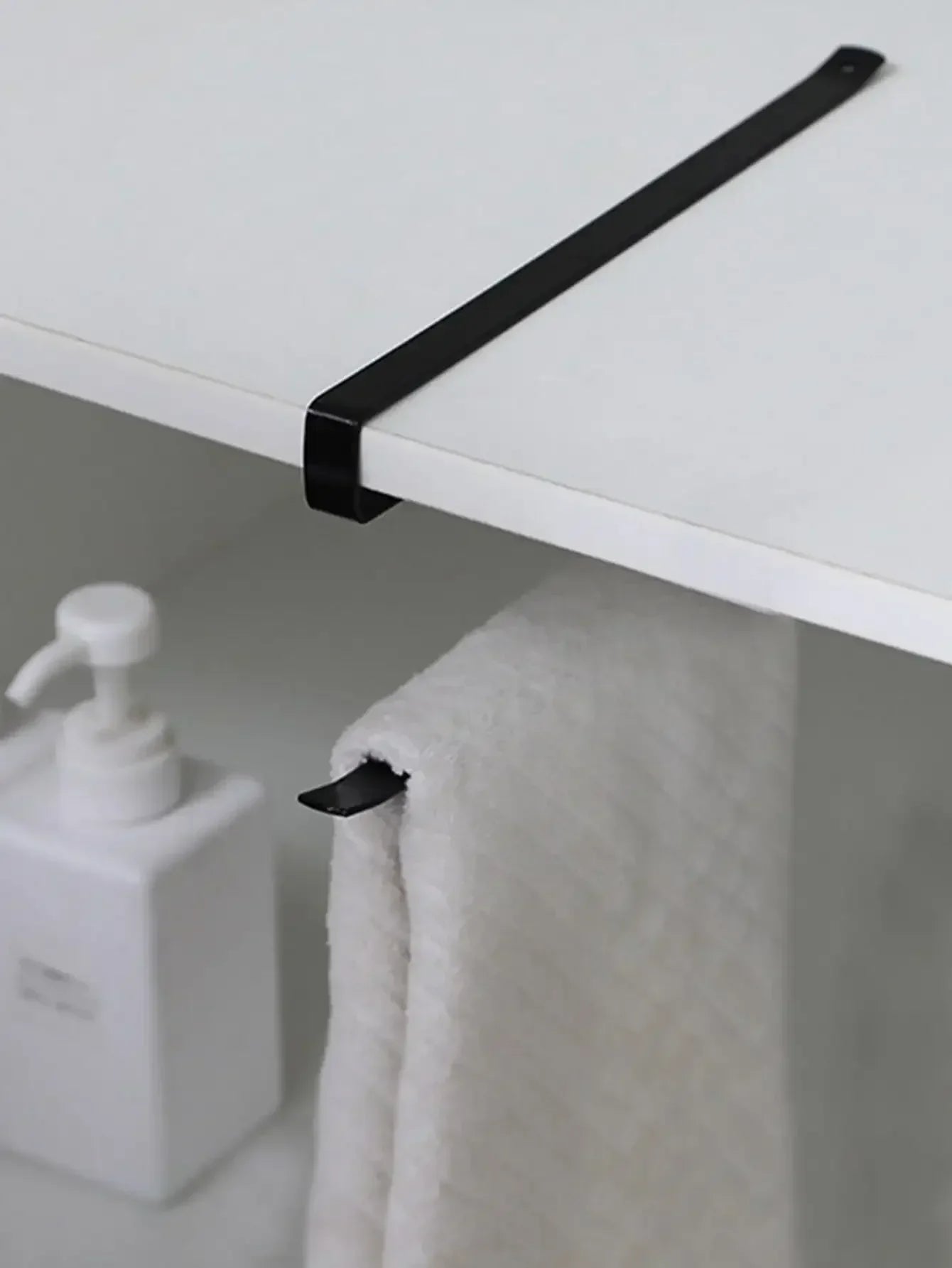 Hängender Küchenpapierhandtuchhalter, Rollenpapier, Kunststofffolie, Lappen-Organizer-Rack, für Küche, Schränke, Badezimmer-Organizer-Rack