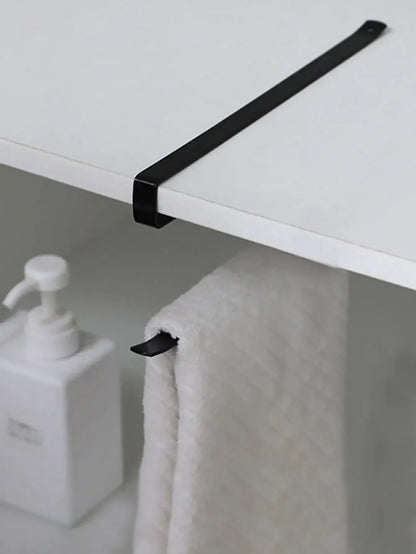 Hängender Küchenpapierhandtuchhalter, Rollenpapier, Kunststofffolie, Lappen-Organizer-Rack, für Küche, Schränke, Badezimmer-Organizer-Rack