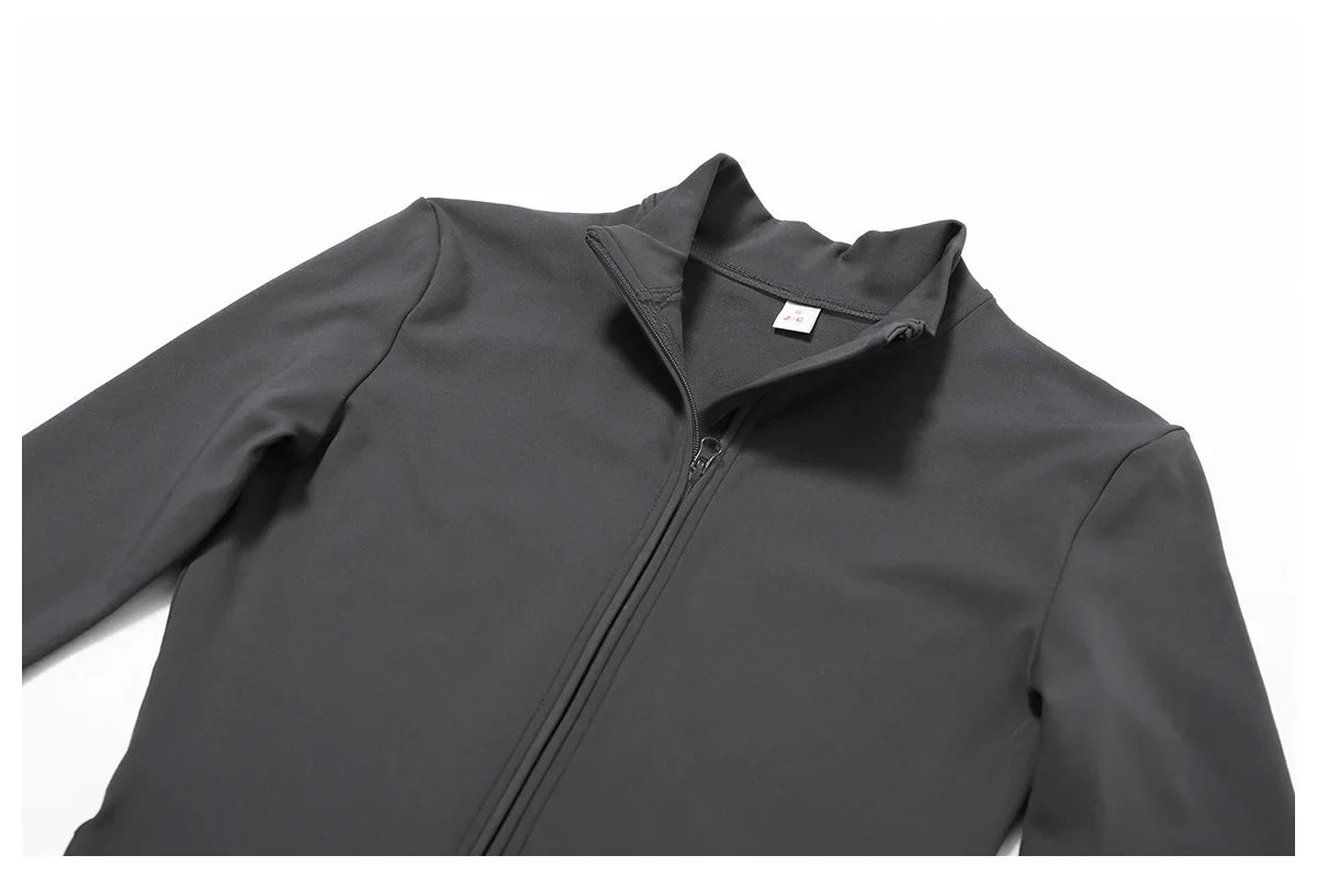 Spring Summer Thin Quick Dry One-Piece Aerial Yoga Suit Long Sleeve Fitness Sports Bodysuit Women Elastic No Mat