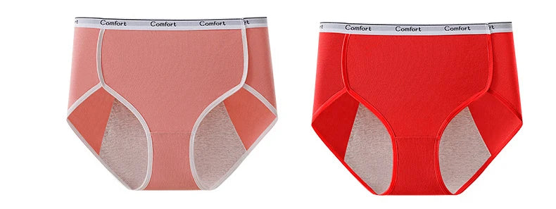 1pcs Girl Menstrual Panties Women's Physiological Briefs Ladies Period Leak Proof Panty High Waist Cotton Underwear.