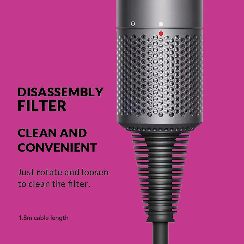 Diffuser Hairdryer Ionic 5in1 Professional Electric Hair Dryer Heat Leaf Blow Drier With Diffuser Ion Leafless Air Blower Woman.