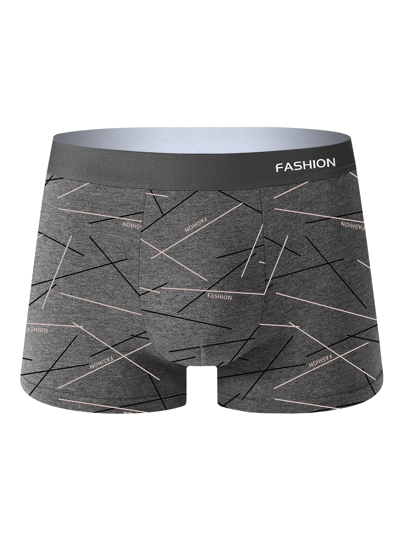 8PCS Herrenunterwäsche, weich, gesund, atmungsaktiv, Herren-Boxershorts, modisch, trendige Linien, hochwertige, lässige Sport-Herrenhosen