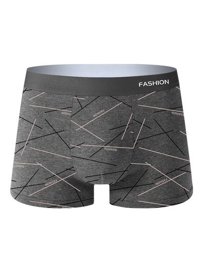 8PCS Herrenunterwäsche, weich, gesund, atmungsaktiv, Herren-Boxershorts, modisch, trendige Linien, hochwertige, lässige Sport-Herrenhosen