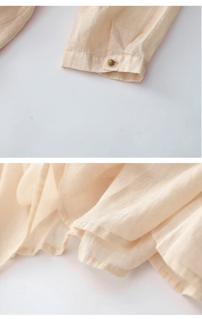 Vintage lange Damen kleider neue chinesische Stickerei koreanische Kleidung Sommer Kurzarm lose Freizeit kleid.