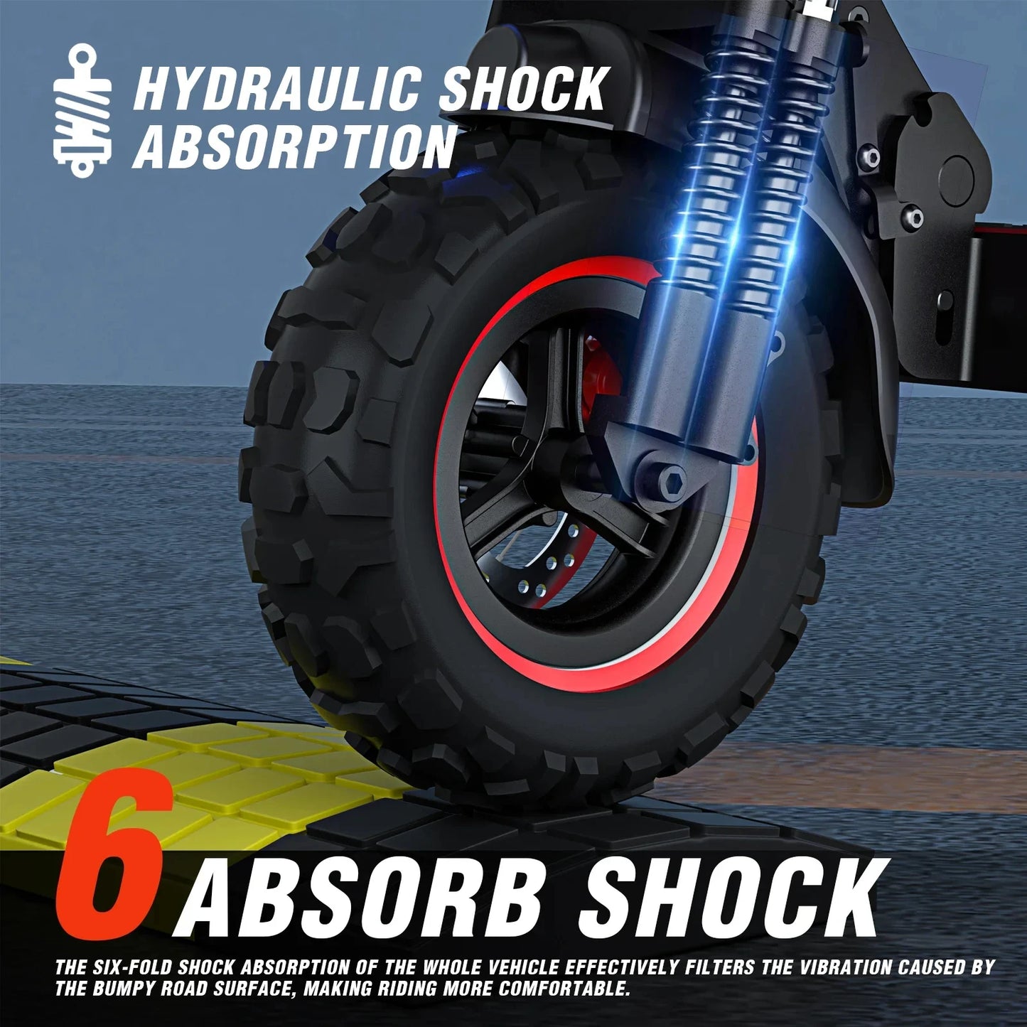 J11 Max E-Scooter 1200W Motor 48V18AH With Seat Commuter Adult Electric Scooter 11" All-Terrain Fold Scooters One-year Warranty.