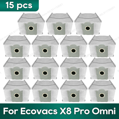 Compatible for Ecovacs X8 Pro Omni Accessories Main Side Brush Hepa Filter Rag Dust Bag Replacement Parts