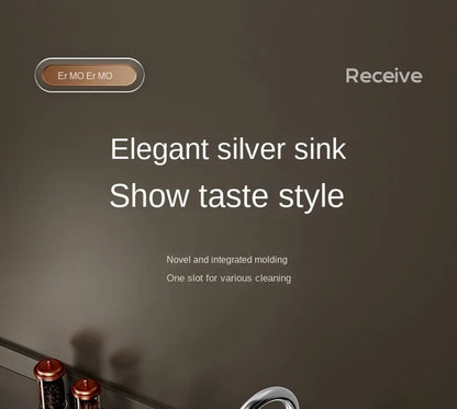 304 Stainless Steel Sink Waterfall Large Single Slot Kitchen Sink Vegetable Sink Stainless Steel Sink Household Sink