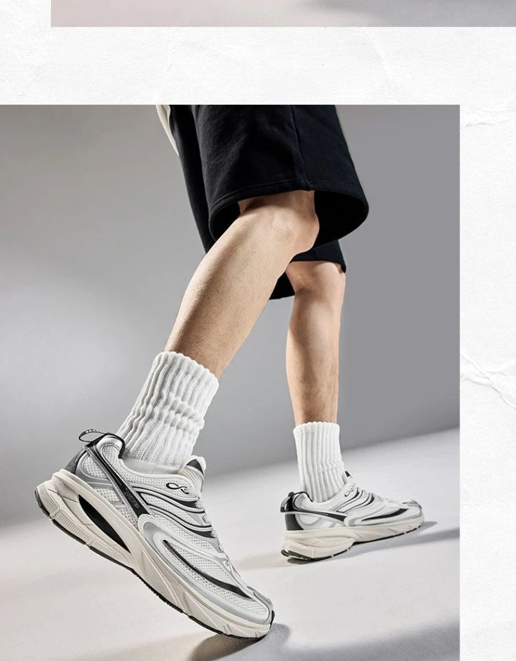 Xtep Little Basque 2 Freizeitschuhe für Herren, 20225, Sommer, Vintage, atmungsaktiv, bequem, rutschfest, langlebig 875219320017