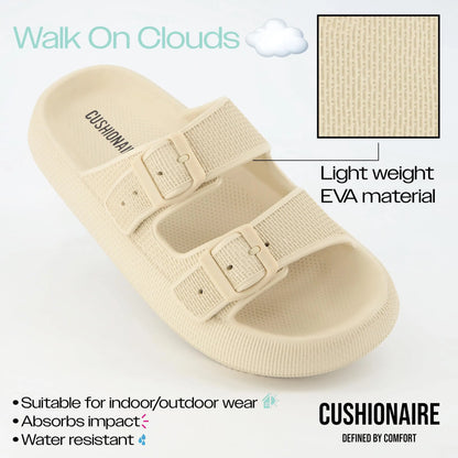 Asgard Summer Platform Sandals For Women Fashion Soft Cloud Beach Slippers With Double Buckle 2025 New Comfort EVA Flat Slides.