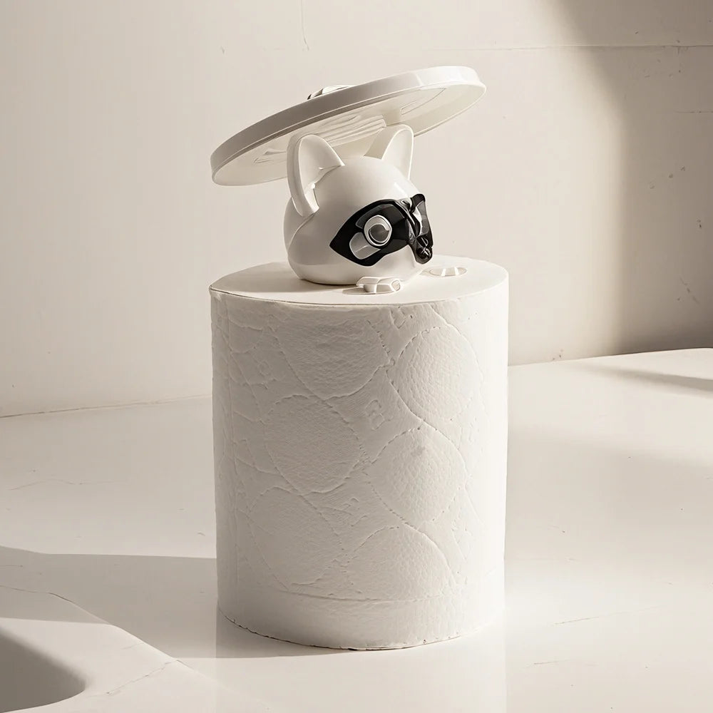 Lustiger Waschbär-Toilettenpapierhalter, Badezimmer-Organizer, niedlicher Waschbär-Rollen-Aufbewahrungshalter für Badezimmer, Toilettenpapierhalter