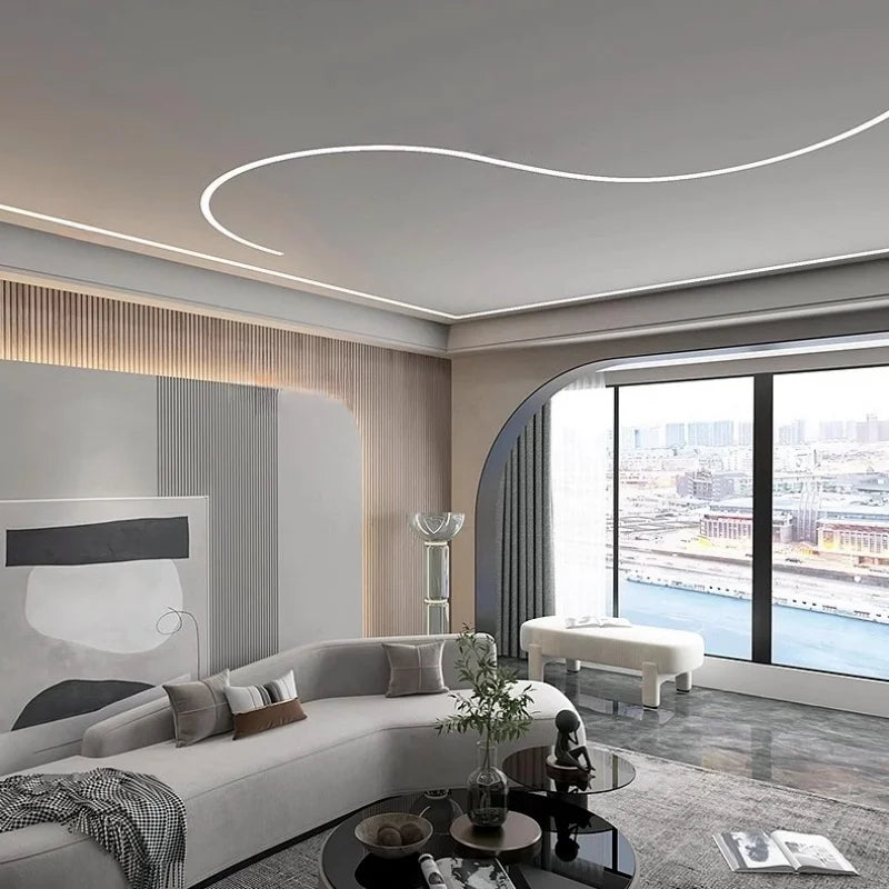 4x8mm Super Thin LED Neon Strip Light DC12V Flexible Waterproof Silicone Tube Diffuser Recessed Cabinet Bedroom Tape Neon Lights.