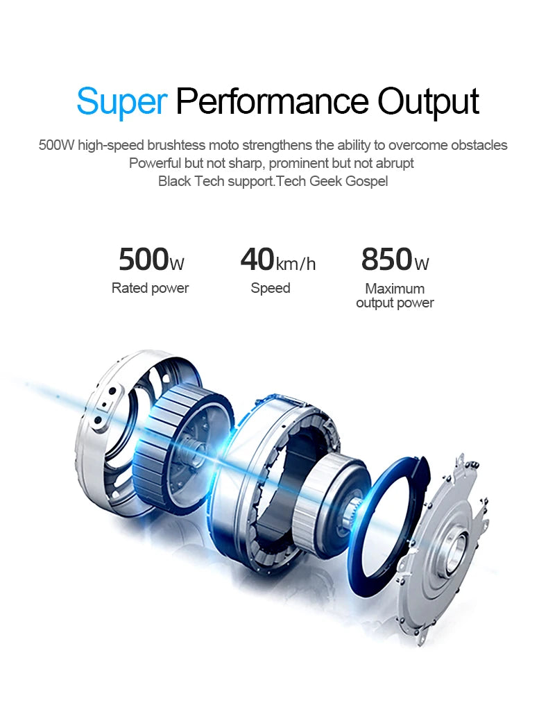 HX X9 plus Folding Electric Scooter 500W 36V15.6Ah 10-inch Tire Lightweight E-Scooter Adult Urban Commuting EScooter.