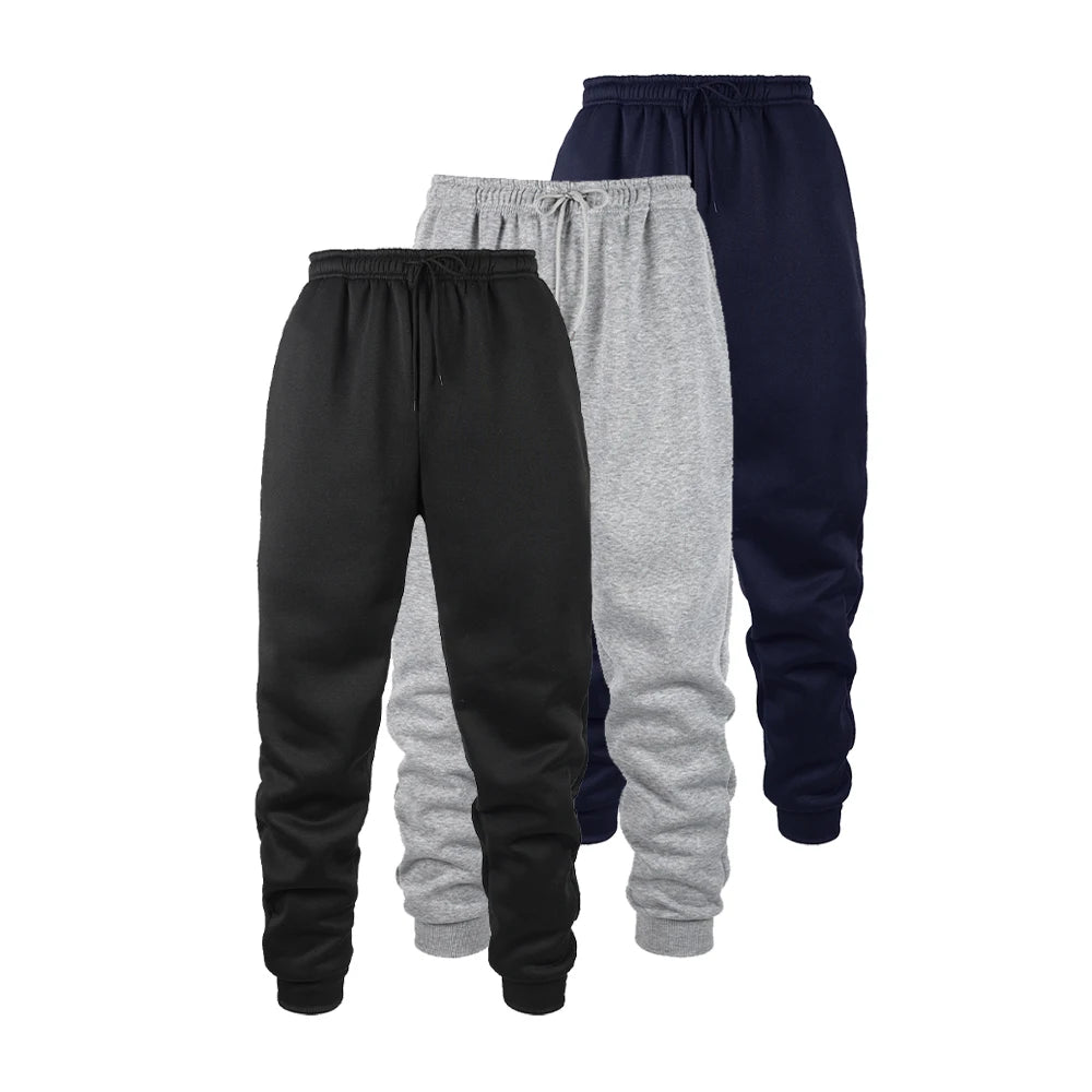 Mens Jogging Pants Sports Pants Fitness Running Trousers Solid Color Sweatpants Easy to Match Home Pants.
