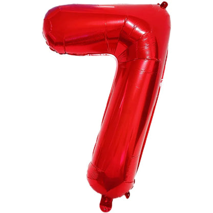 Blauer Ballon mit großen Zahlen, 32 Zoll, 0, 1, 2, 3, 4, 5, 6, 7, 8, 9, Geburtstag, Bachelorette-Luftballons, Figur, Golob-Party-Ballon-Dekoration