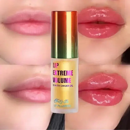 1/2Pcs Ginger And Mint Lip Plumper Oil Radiant,Plumping Lip Volumizing Serum for Smoother,Fuller Lips for Youthful and Sexy Look.