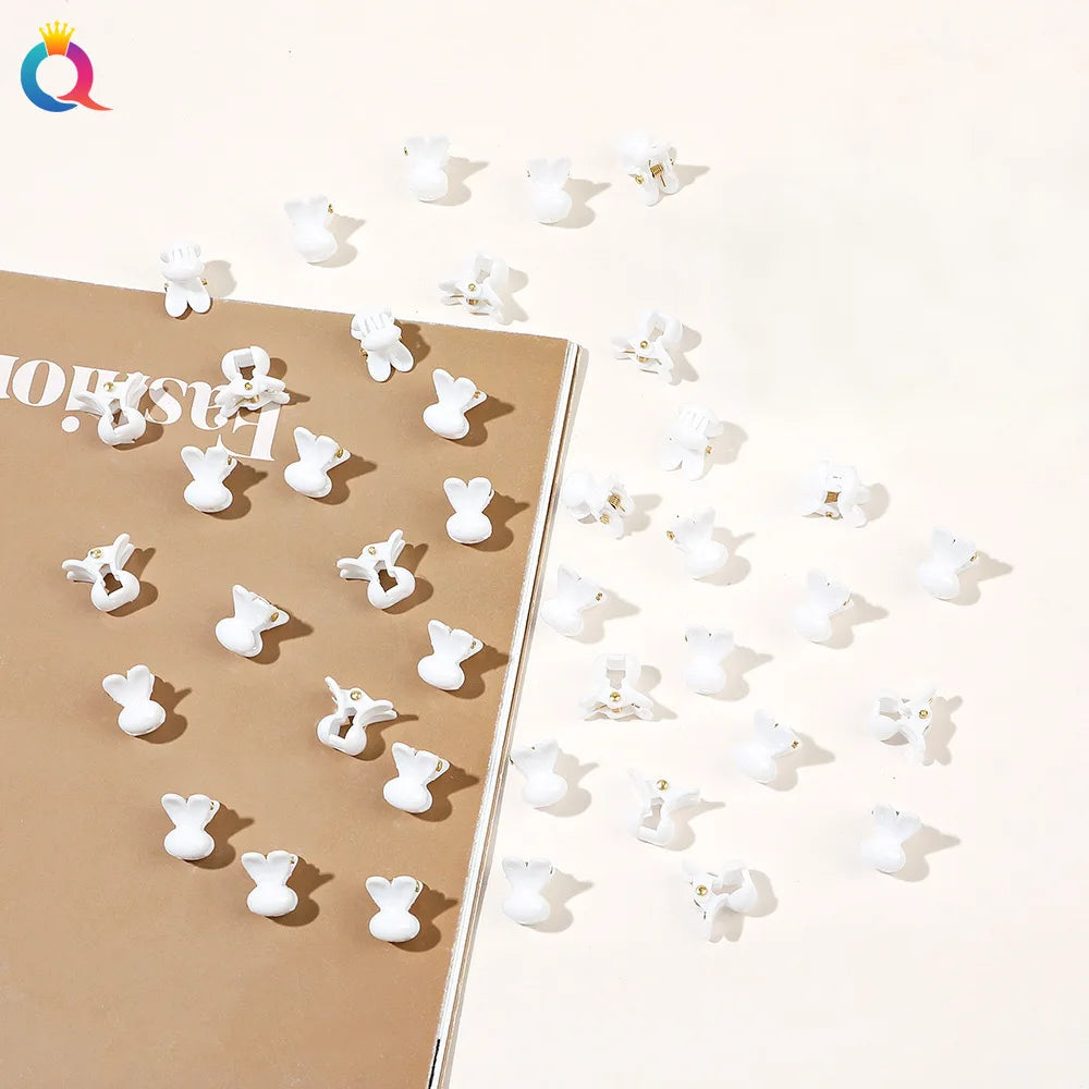 50Pcs Flower Hair Clips Multi color Mini Cute Hair Styling Accessories for Girls and Women Birthday Gifts,10 Colors at Least