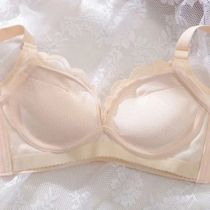 Thickened Extra Thick 12cm Small Chest Flat Chest Gathered Bra No Steel Ring Extra Thick 8cm Bra Closed Breast Sexy.