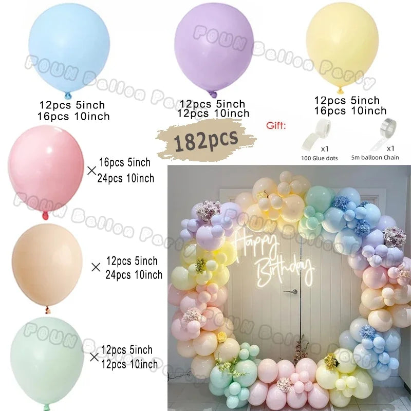 Erröten Retro Rosa Elfenbein Weiß Luftballons Girlande Bogen Kit für Geburtstag Party Hochzeit Baby Dusche Dekorationen Party Ballon Liefert