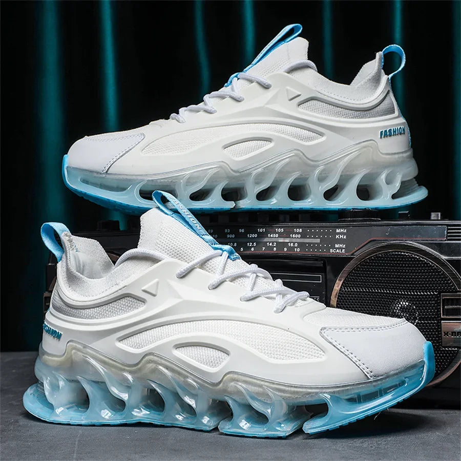 YRZL Mens Athletic Shoes 2025 Breathable Running Shoes Men Lightweight Sneakers Comfortable Walking Shoes Anti Slip Sports Shoes