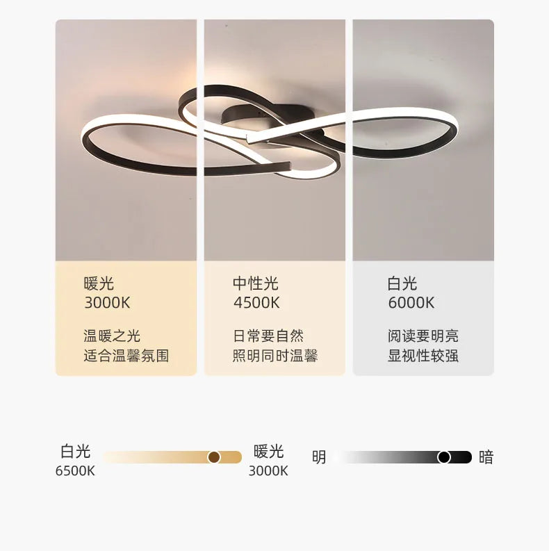 Neue Decke Moderne Kronleuchter Lichter für Wohnzimmer Schlafzimmer Arbeitszimmer Schwarz LED Deckenleuchte für Zimmer Kronleuchter Leuchten.