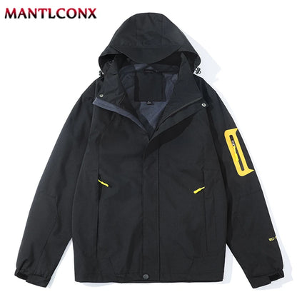MANTLCONX New Waterproof Men's Jacket Coat Outdoor Hooded Men's Spring Jacket Windbreak Autumn Male Coat Fashion Clothing Brand.