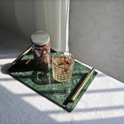 Guest Towel Holder Tray for Bathroom, 100% Natural White Marble Tray, Napkin Storage for-Bathroom, Decorative Vanity Stone Tray.