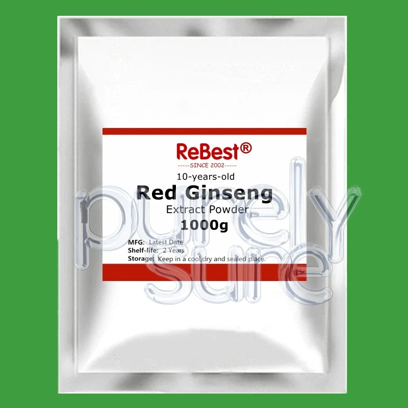 10 Years Customized Korean Red Ginseng Extract Powder.Out Pack Aluminum Foil Bag Radix Ginseng Powder for Global Distributors.