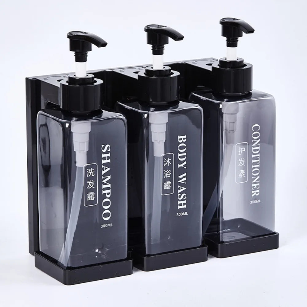 300 ml Hotel-Seifenspender zur Wandmontage, nachfüllbarer Shampoo- und Spülungsspender, für Badezimmerbedarf, Hotelparty