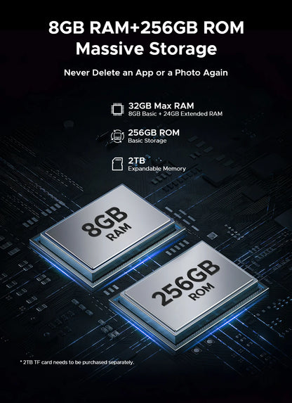 Doogee 2 in 1 Tablet Pc Tab E3 Max Gmini Ai 14" 2.1K Display Android 15 32Gb (8+24) 256Gb 13500Mah Battery Helio G100 Tablet Pc