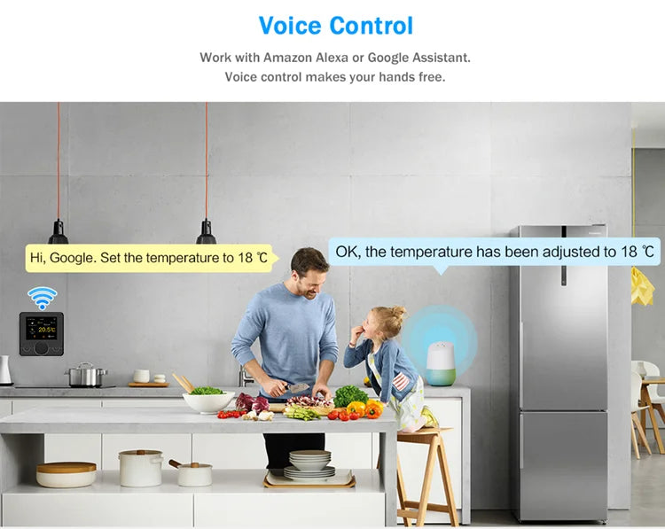 Tuya Wifi Heating Thermostat Smart Thermostat Gas Boiler  Floor Heating Termostato Digital Temperature Controller Smart Life Ale.