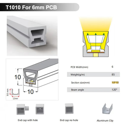 Silicone Neon Tube IP67 Waterproof Flexible Soft Silica Gel Sign 1m 2m 3m 4m 5m For WS2811 WS2812B 5050 2835 COB LED Strip Light.