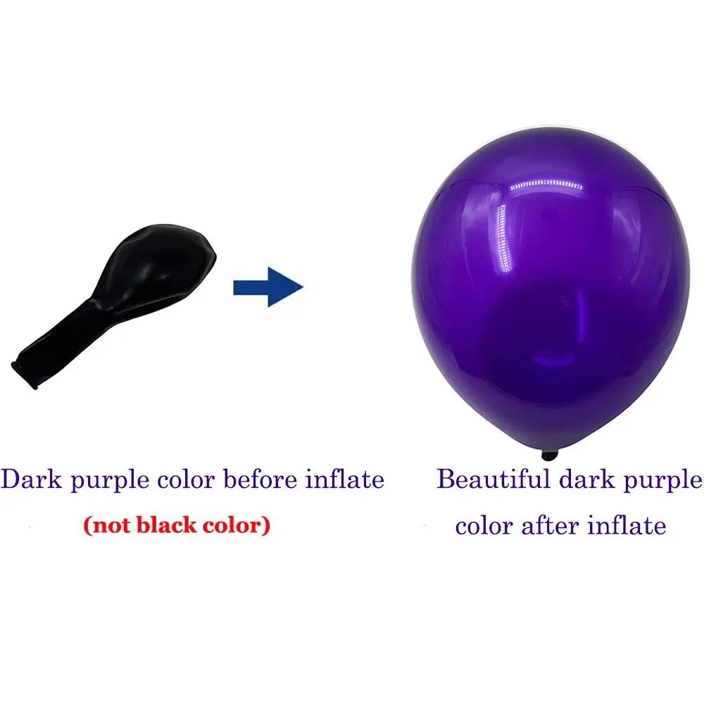 139 Stücke Dunkellila Licht Ballon Girlande Bogen Kit Metall Lila Gold Latex Ballons Hochzeit Party Braut Baby Dusche Geburtstag Dezember.