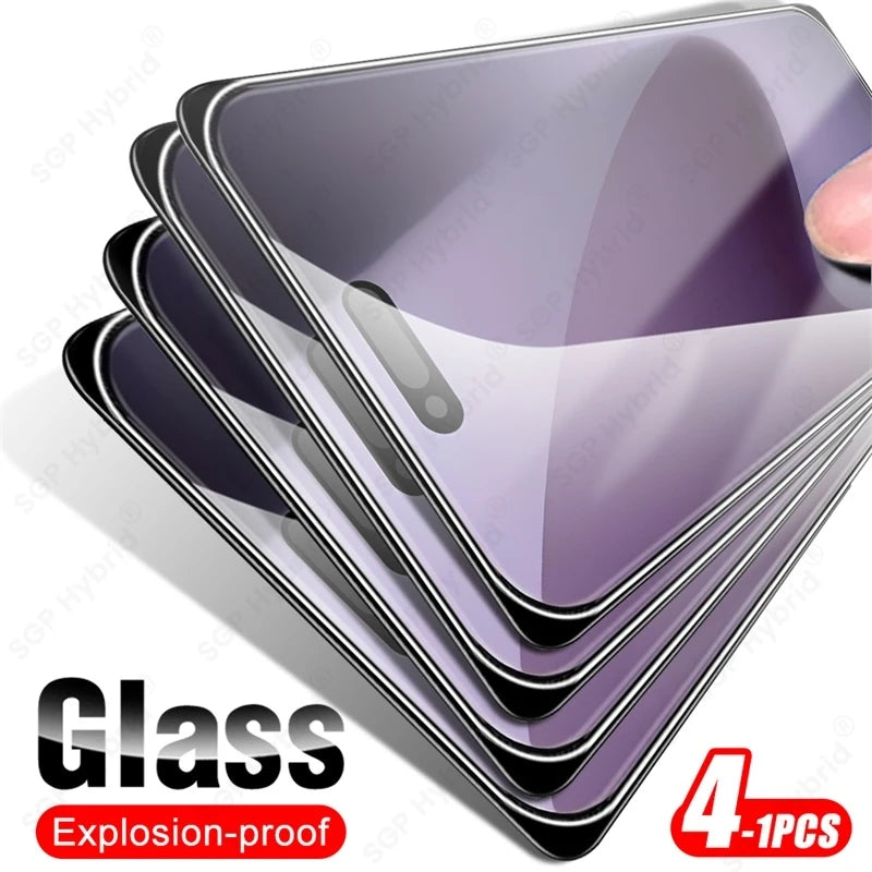 4-1Pcs 9H Clear Crystal Protective Glass Case For iPhone17 iPhone 17 Pro Max ProMax Air HD Cover On i Phone Air 17Pro 17ProMax.