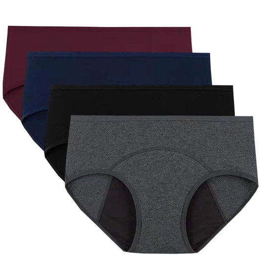 2pcs Woman Menstrual Panties Breathable Large Size Female Cotton Brief Low Waist Physiological Period Underwear Postpartum Panty.