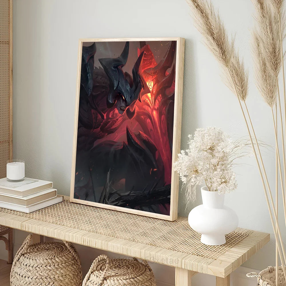 Aatrox League Of Legends Poster Wall Art Home Decor Room Decor Digital Painting Living Room Restaurant Kitchen Art.