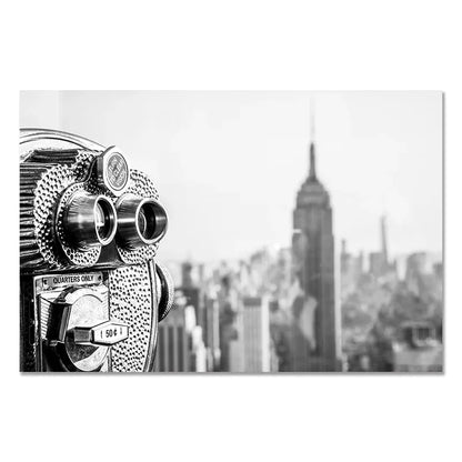 New York City Canvas Posters and Prints Black and White Wall Art Pictures Living Room Decoration Painting on The Wall Home Decor.