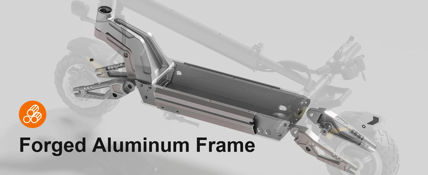 DECE DES20 Adult Electric Scooter 1200W*2 52V18Ah Battery City Commuter E-Scooter 10 Inch Off-Road Pneumatic Tire EScoote.