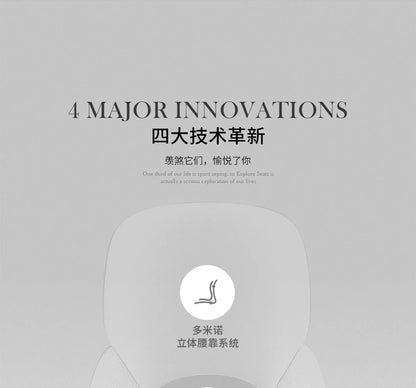 Bequemer Chefbürostuhl, luxuriöser grauer Designer-Drehstuhl, ergonomisch, tragbar, für das Home Office von Fotel Gaming