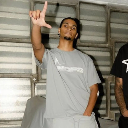 Y2K T-shirt Short Kpop Street Fashion Print Unisex Short Sleeve Tops Casual Loose Drawstring Shorts Pant Women Men Clothing Tees.