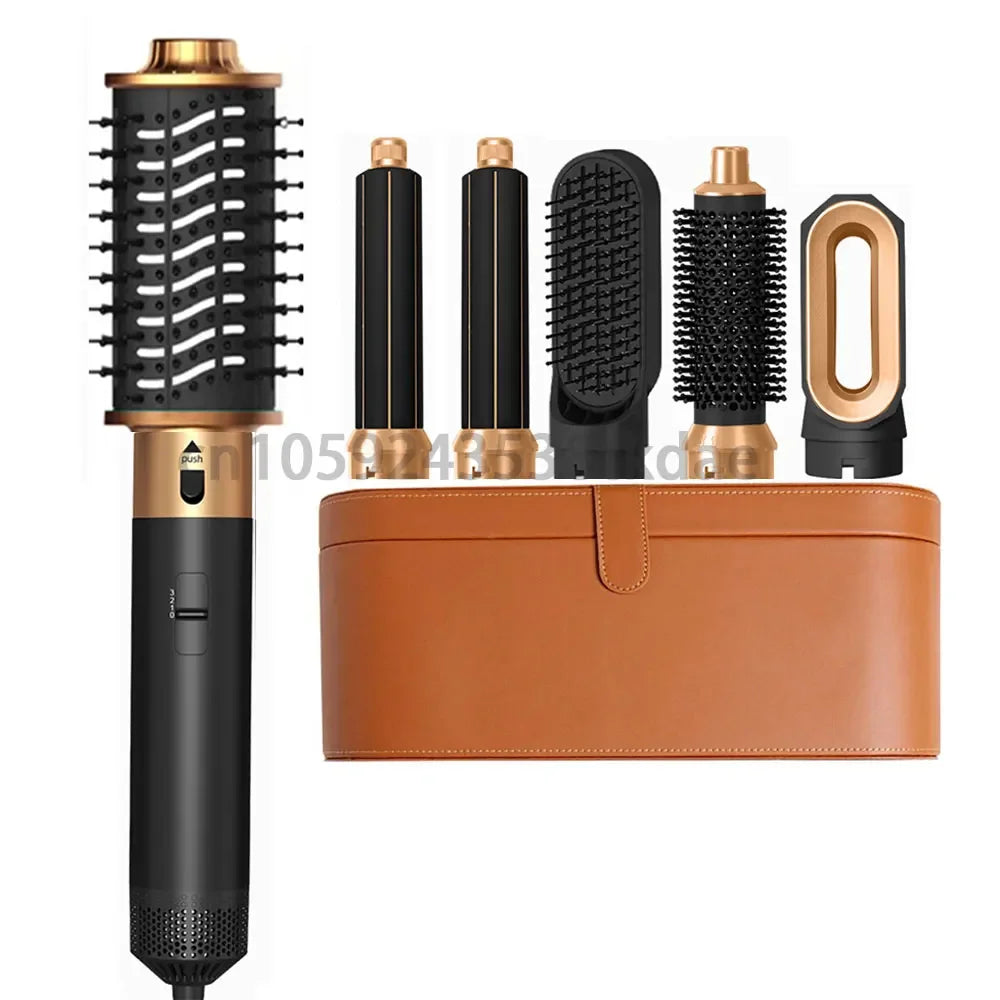 6 in 1 Hair Dryer Brush Hot Comb Set Professional Curling Iron Hair Straightener Styling Tool For Dyson Airwrap Hair Dryer.