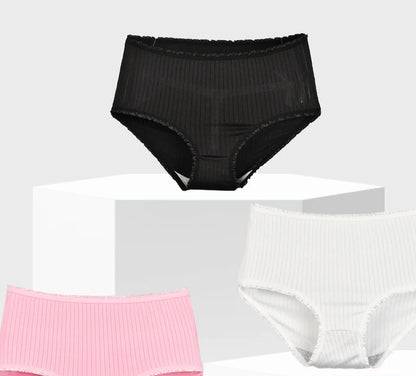 8pcs/lot Women Panties Milk Silk Girls Plus Size Underwear High Waist Briefs Breathable Solid Color Female Lingerie 38-100KG.