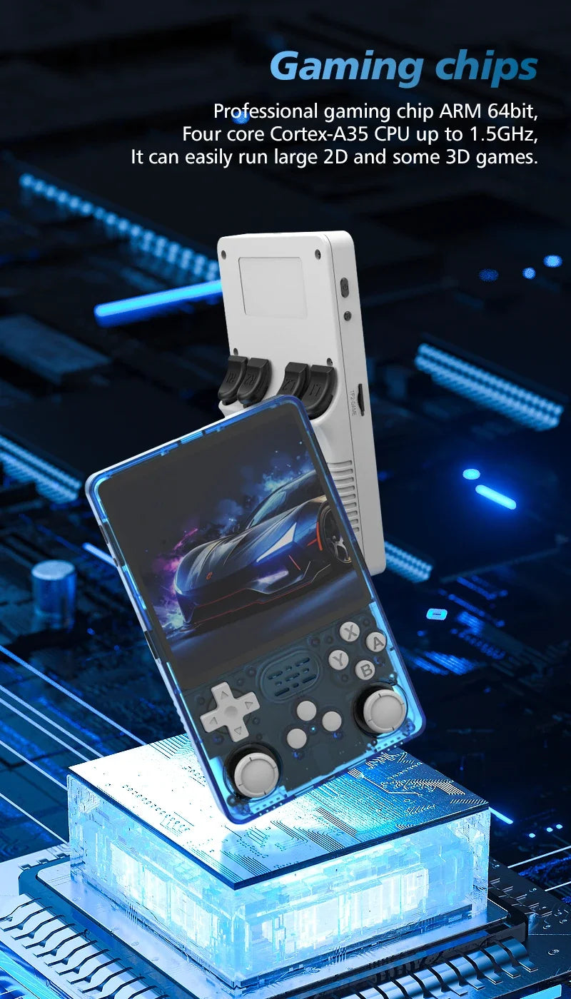 R36S R36Plus Retro Handheld Game Console Linux 64-bit System 4" IPS Screen RK3326 Portable Pocket Video Player For N64 PS1.