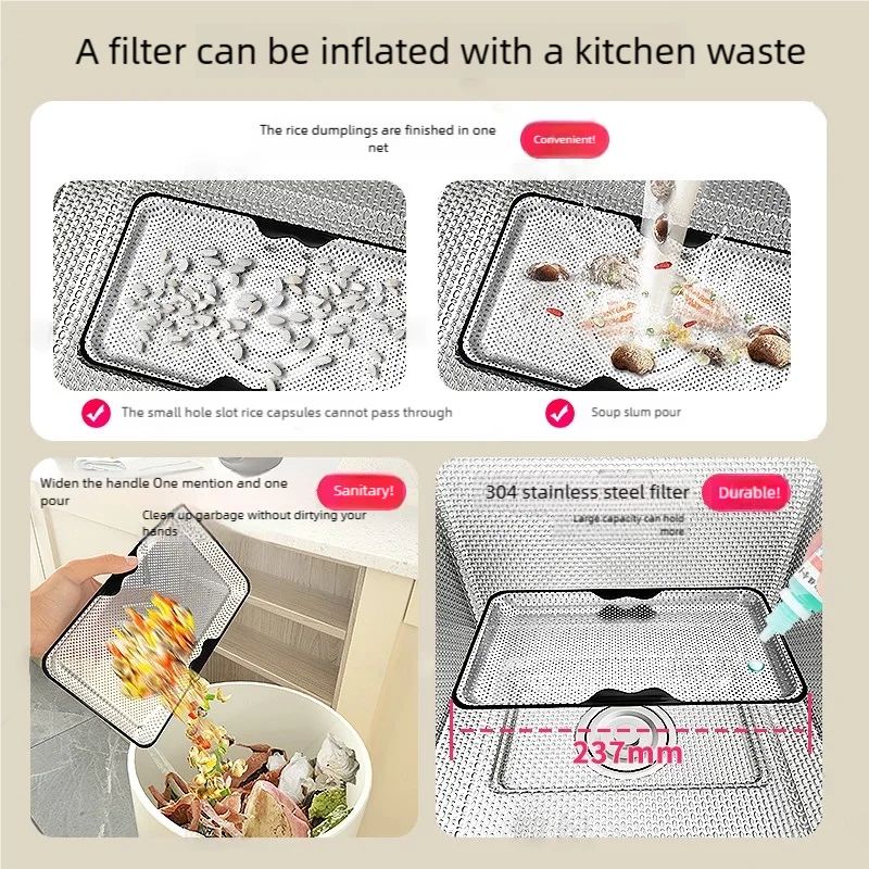 Kitchen Sink Stainless Steel Waterfall Wash Dish Vegetables Basin Multifunctional Smart Digital Display Screen Large Single Slot